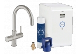 Смеситель для кухни Grohe Blue 31382DC0 Суперсталь Смеситель для кухни Grohe Blue 31382DC0 Суперсталь