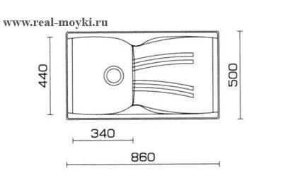 Мойка Telma Naiky NK 86.10