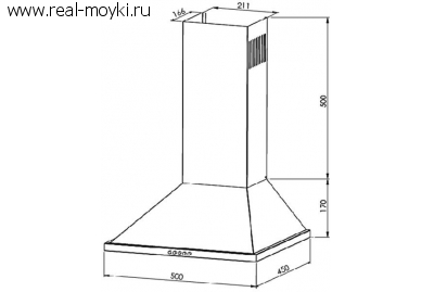 Вытяжка для кухни Zigmund Shtain K 127.51 W