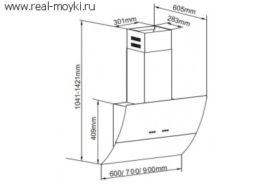 Вытяжка для кухни Zigmund Shtain K 217.91 B