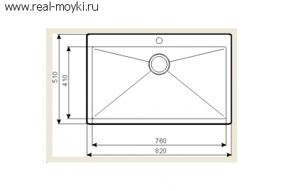 Мойка для кухни AquaSanita LUN100L Radius 10
