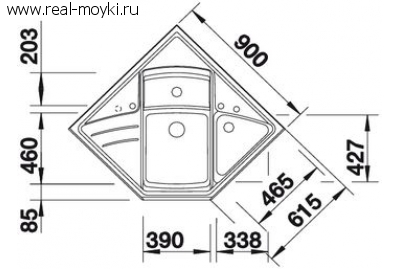 Мойка для кухни Blanco MODUS-M 90