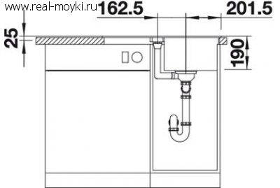 Мойка для кухни Blanco Lexa 40S