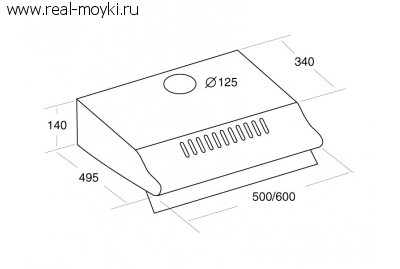 Вытяжка для кухни Cata P 3050 White