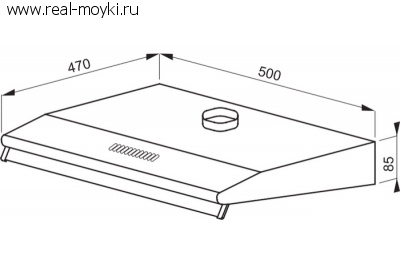 Вытяжка для кухни Hansa OSC511WH