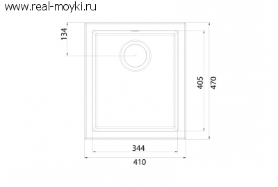 Мойка для кухни Longran Bradford BRC410.470