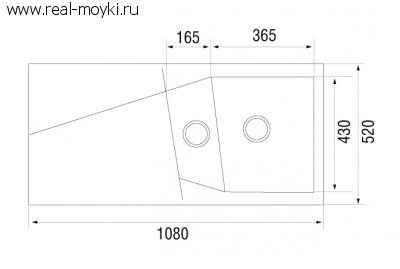 Мойка для кухни Longran Liverpool LIR 1080.520 15