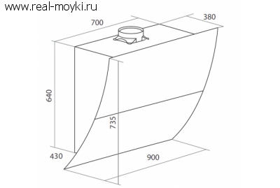 Вытяжка для кухни Maunfeld Dover 90 Черный