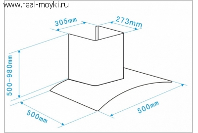 Вытяжка для кухни Maunfeld ANCONA PLUS 50 белый
