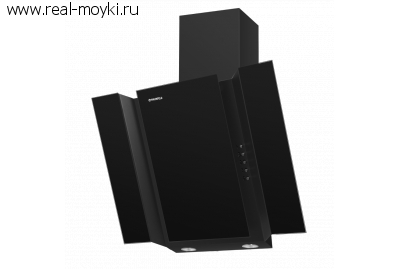 Вытяжка для кухни Maunfeld Trent Glass 50 Серебр.+Черное стекло