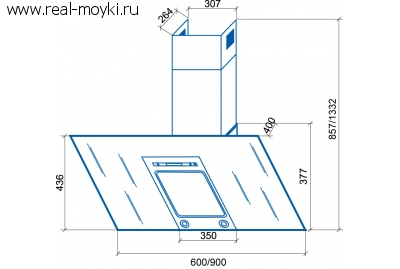 Вытяжка для кухни Shindo PALLADA sensor 60 B/BG 4ETC