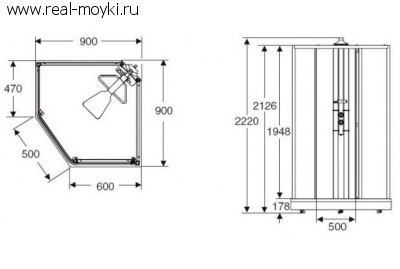 Душевая кабина IDO Showerama 8-5 90x90