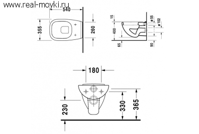 Унитаз подвесной Duravit D-Code 22100900002