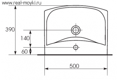 Раковина Cersanit Carina 50