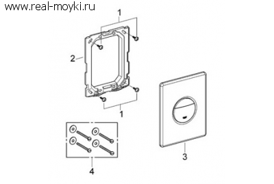 Кнопка смыва Grohe Nova Cosmopolitan 38765SH0