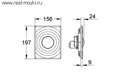 Кнопка смыва Grohe Surf 38574000