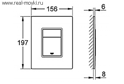 Кнопка смыва Grohe Skate Cosmopolitan 38845MF0