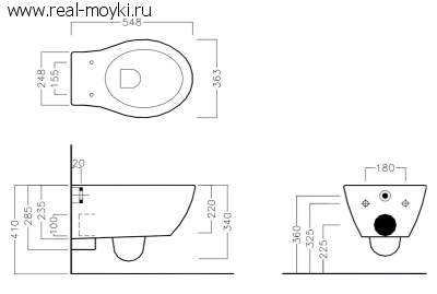Подвесной унитаз Hatria Nido