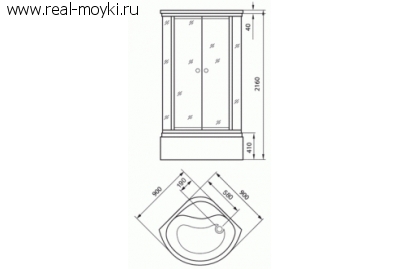 Гидромассажная душевая кабина Luxus T11A