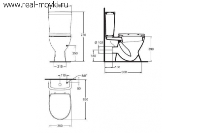 Унитаз-компакт Vidima Сева Микс W908401