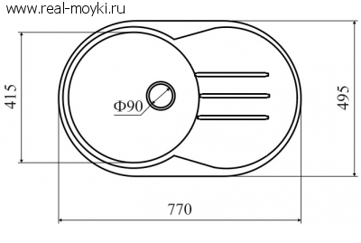 Мойка для кухни Weissgauff ASCOT 770