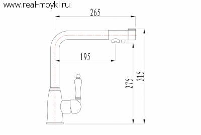 Смеситель для кухни Zorg ZR 325 YF-50 BR