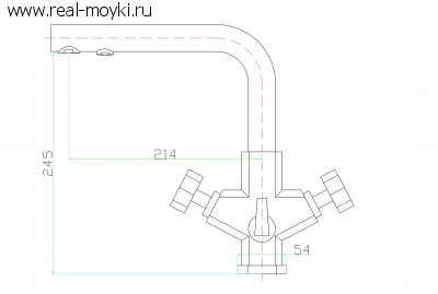Смеситель для кухни Zorg SZR-1127-7C Versus
