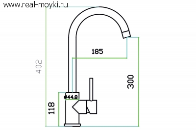 Смеситель для кухни Zorg SZR-1371 Filo
