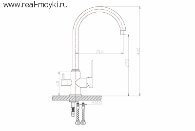 Смеситель для кухни Zorg ZR 317 YF