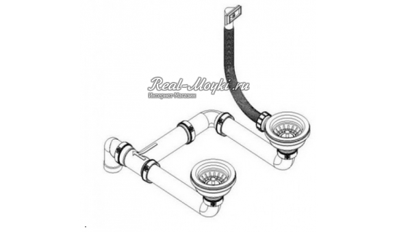 Сливная арматура AquaSanita Ventil SS-005V