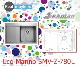 Кухонная мойка Seaman Eco Marino SMV-Z-780