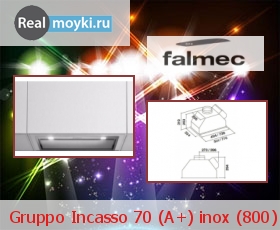  Falmec Gruppo Incasso 70 (A+) inox (800)
