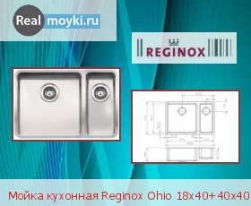   Reginox Ohio 18x40+40x40