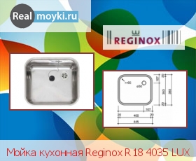   Reginox R18 4035 Lux