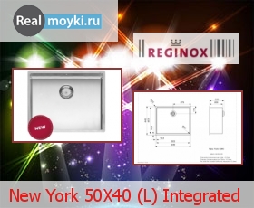   Reginox New York 50X40 (L) Integrated
