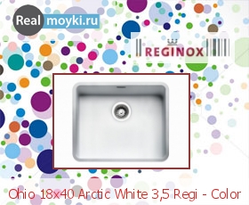 Кухонная мойка Reginox Ohio 18x40 Arctic White 3,5 Regi - Color