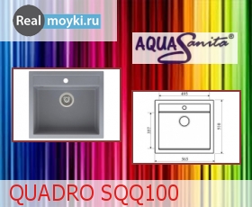   Aquasanita Quadro SQQ100W