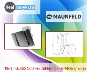   Maunfeld Trent Glass 50 Satin+Black