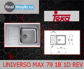   Teka UNIVERSO MAX 79 1B 1D REV