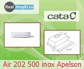   Cata Air 202 500 inox Apelson