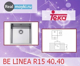 Кухонная мойка Teka BE LINEA R15 40.40