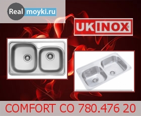 Кухонная мойка Ukinox Комфорт CO 780.476 20
