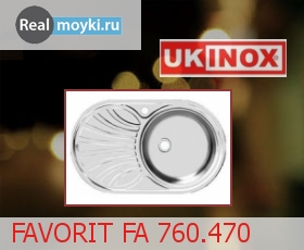 Кухонная мойка Ukinox Фаворит FA 760.470
