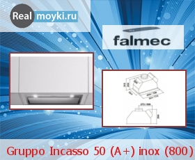   Falmec Gruppo Incasso 50 (A+) inox (800)