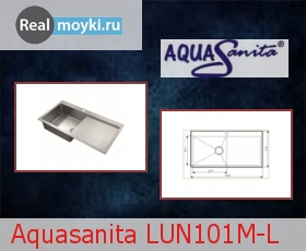   Aquasanita LUN101M Radius 10