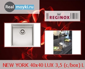   Reginox NEW YORK 40x40 LUX 3,5 (c/box) L