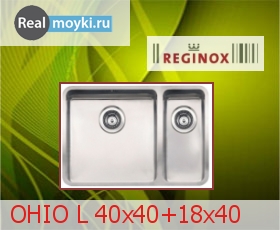   Reginox Ohio L 40x40+18x40