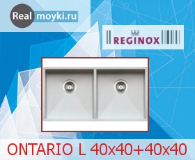  Reginox Ontario L 40x40+40x40