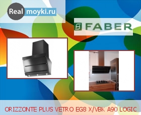   Faber ORIZZONTE PLUS VETRO EG8 X/VBK A90 LOGIC, 900 , .,  