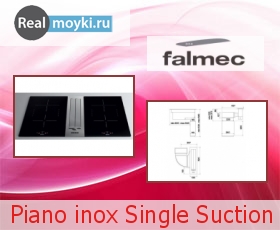   Falmec Piano inox Single Suction